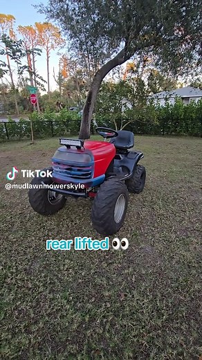 Innovative 4-Inch Lifted Lawn Mower for Mudding