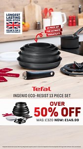 1.2K views | Longest Lasting Non-Stick* Pan Set  Get over 50% off...