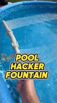 Pool Hackery has a sweet pool fountain with adjustable stream.