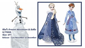 New Elsa and Anna Limited Edition dolls from Olaf's Frozen Adventure