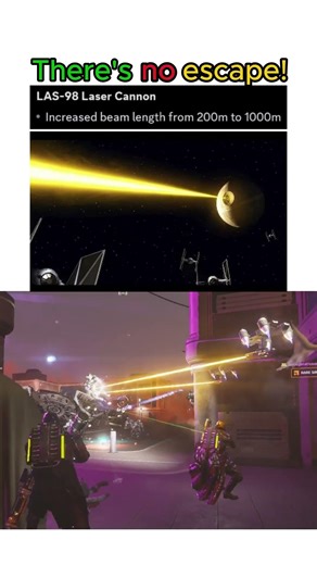 LAS-98 Beam Length Got Out of Control #helldivers2 #shorts #update