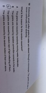 10 Extremely small pollen grains in water are viewed through a ... | Filo