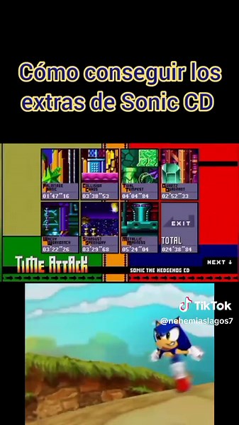Cómo conseguir los extras de Sonic CD
