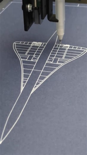 Orowan Studio on Instagram: "🛫 Shop Concorde Blueprint — Top View Process. 👀 See how it's made! 🌍 Worldwide shipping 🔗 Get yours now — link in bio #aviationart #avgeek #blueprints #wallartdecor #plotterart #penplotter #airfrance #britishairways #concorde #giftideas"