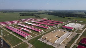 Agricultural factory with storehouses and processing equipment