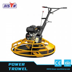 [Hot Item] Bison Walk Behind Gasoline Power Helicopter Edging Finishing Float Concrete Power Trowel