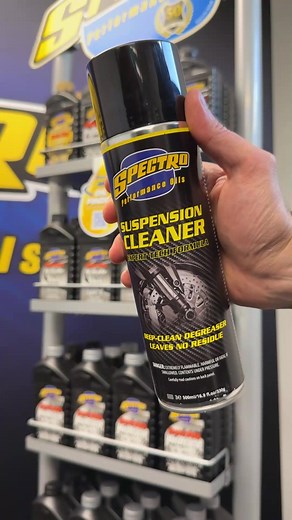Satisfying sounds of SPECTRO Suspension Cleaner at work. The perfect cleaner for your forks, shocks, stanchions, rubber parts, and more! | Spectro Performance Oils