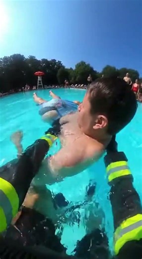 Firefighter Saves Drowning Swimmer With CPR