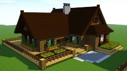 How to build a Wooden cabin Minecraft Map