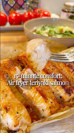 Easy Air Fryer Teriyaki Salmon in 15 Minutes | Quick Dinner Recipe