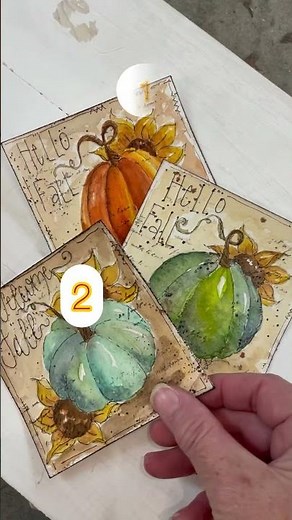 Watercolor Pumpkins & Sunflowers Watercolor Tutorial Watercolor #PumpkinPainting
