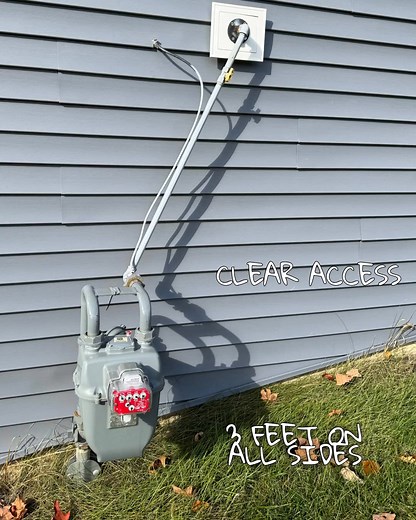 🔥 Gas Meter Access 🔥 We need 3 feet on all sides of our natural gas meters. #naturalgas #gasmeter #clearAccess | The Energy Cooperative