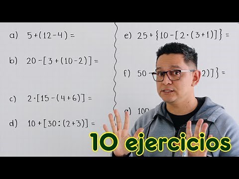 Use of symbols for solving combined operations (parentheses, brackets, braces and periods)