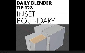123.blender技巧篇扩展中文版123 -插入边界Inset Boundary