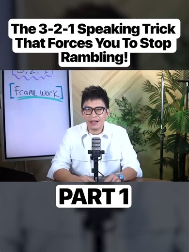 Mastering Public Speaking with the 3-2-1 Framework