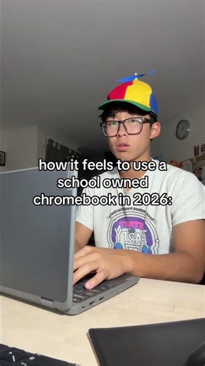how it feels to use a school owned chromebook in 2026: