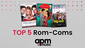 The most iconic romantic comedies are powered by music ❤️ Check out the top 5 rom-coms that feature APM: https://bit.ly/3SZ5oVN | APM Music