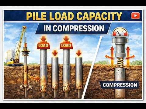 Pile Load Capacity in Compression | Pile Foundation | Soil Mechanics | Civil Engineering