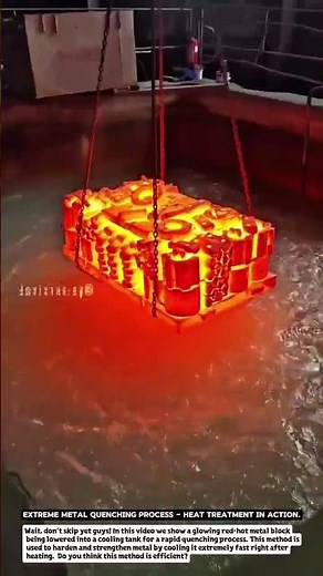 TITLE:Extreme Metal Quenching Process – Heat Treatment in Action.