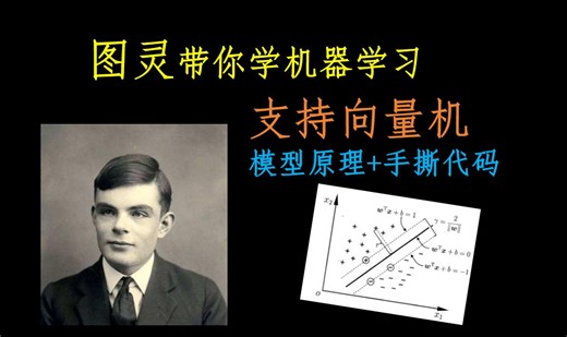 【珍贵影像】图灵讲解SVM，十分钟手撕支持向量机！模型原理+手撕代码。轻松机器学习，超热血讲解！