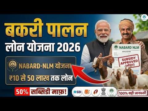 Bakri Palan Loan Yojana 2026 | Goat Farming Business Loan Detail | NLM Scheme Apply Online