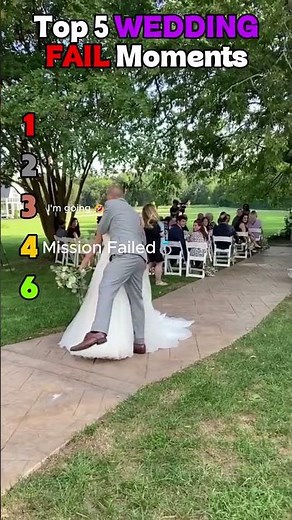 Top 5 Wedding Fails Ranked 😂 | You Won't Believe #1 #shorts #trending #funny