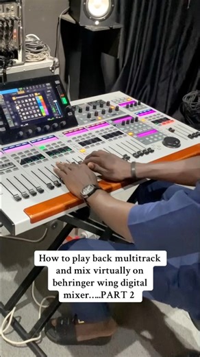 How to play back multitrack and mix virtually on behringer wing digital mixer... part 2 #fyp #livesound #audioengineer #behringerwing #studioone | Emmanuel Kasalimusic