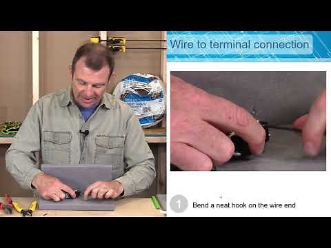 Electrical Wiring Process - Part 4 - Connecting Wire to a terminal Connection - Come wire with us