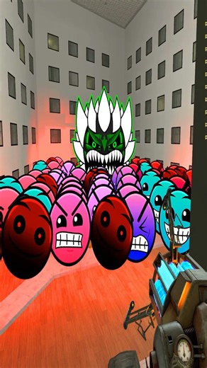 So Many Lobotomy Dash And Geometry Dash Killed Me In The Hotel #garrysmod #gmod #nextbots #shorts