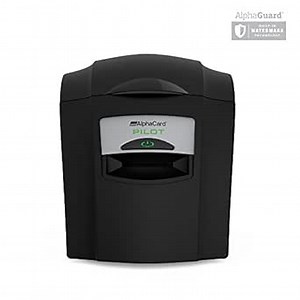 AlphaCard ID Card Printer with Magnetic Stripe Encoding (Standalone Printer, Pilot Printer with Mag)