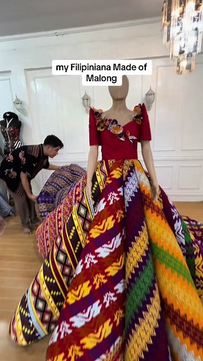 Filipiniana Dress made of Malong - Creative Outfit Ideas