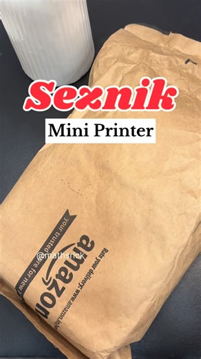 Mathsrick on Instagram: "Unboxing Seznik MiniX Printer 🖨️ @seznik_india App: Luck Jingle - In the box you’ll get 6 sticky, non sticky and label rolls. You’ll also get charging cable and warranty card. It connects with both ios and android. - Available on Amazon -Cover case will not come with printer. You can buy it from Amazon. [Mini Printer, thermal printer, inkless printer, seznik printer, perfect for students, journaling, to do list, printing lables ] #seznikprinter #miniprinter #minithermal
