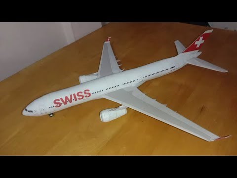 Swiss Airbus A330-300 Papercraft | Alvarez Papercraft