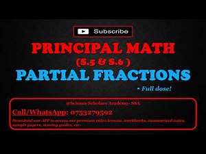 PARTIAL FRACTIONS FULL LESSON 📌