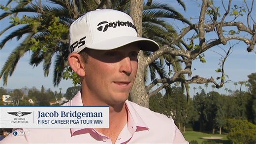"It's something that will change my life forever, for sure." 🏆🥹 Jacob Bridgeman shows the raw emotions of winning for the first time on the PGA Tour. | Golf Channel