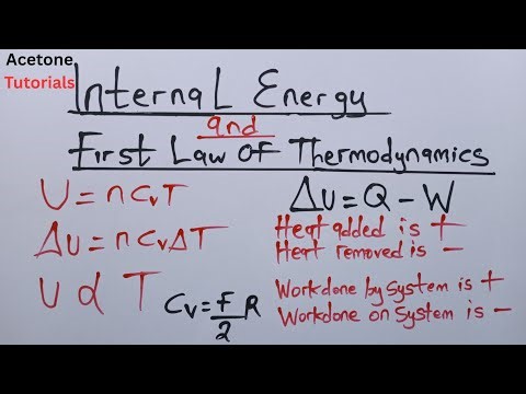 Master Internal Energy and the First Law of Thermodynamics