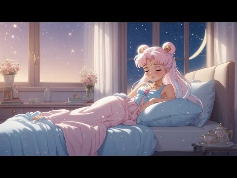 🌙 Deep Sleep Under the Stars 🌸 | Anime Ambience for Relaxation & Anxiety Relief