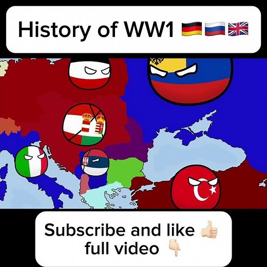 Countryballs - History of World War 1 #countryballs #polandball #history #europe #ww1 #ww2