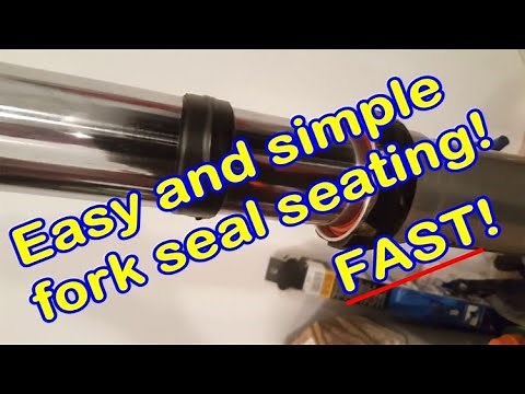 Easy DYI Fork Seal Install - electrical tape