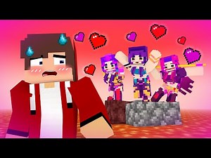 MAIZEN : JJ Stuck on ONE Block with K-POP Demon Huntrix?! - Minecraft Animation JJ & Mikey