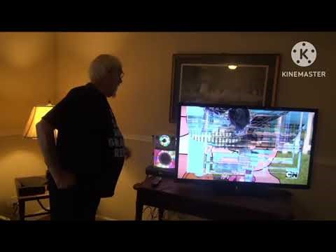 Angry German Kid vs Angry Grandpa Smashes HDTV