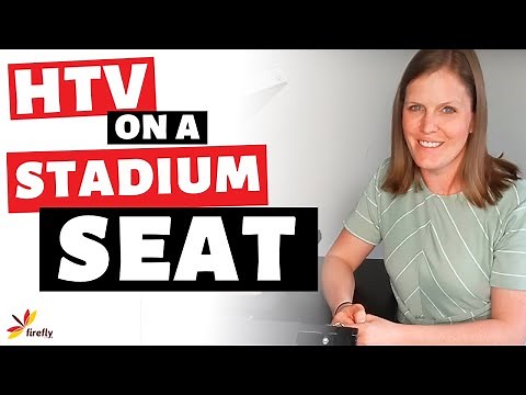 Easy Tutorial Video on How to Apply HTV on a Stadium Seat