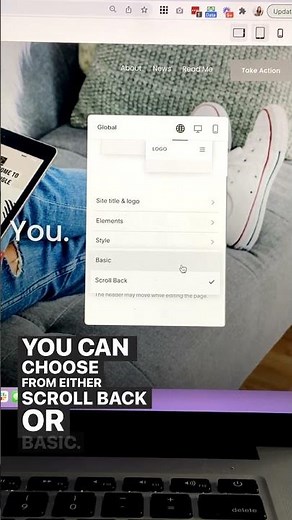 How to create a sticky header nav in Squarespace