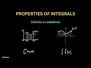 Properties of Integrals | Definite vs Indefinite Integrals, FTC, Simple Guide - Calculus