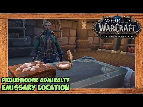 World of Warcraft Proudmoore Admiralty Emissary Location (Provisioner Fray Location)