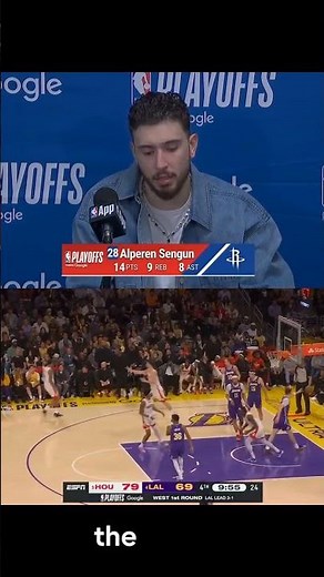 WE CAN STILL MAKE HISTORY Alperen sengun postgame interview.