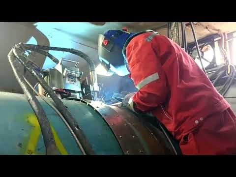 Pipeline Welding Sequence: Coordinated Internal and External Operations