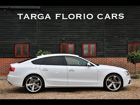 Audi A5 Sportback Black Edition finished in Ibis White