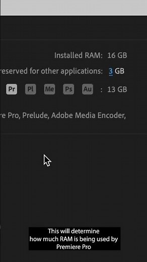 Quick Tips: Premiere Pro RAM tips! #premiere