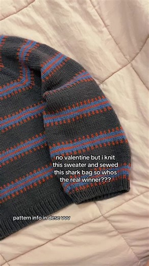Create Your Own Shark Bag and Modified Norma Sweater